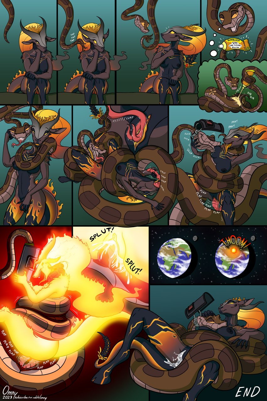 kaa and pompeii (the jungle book and etc) created by omny87