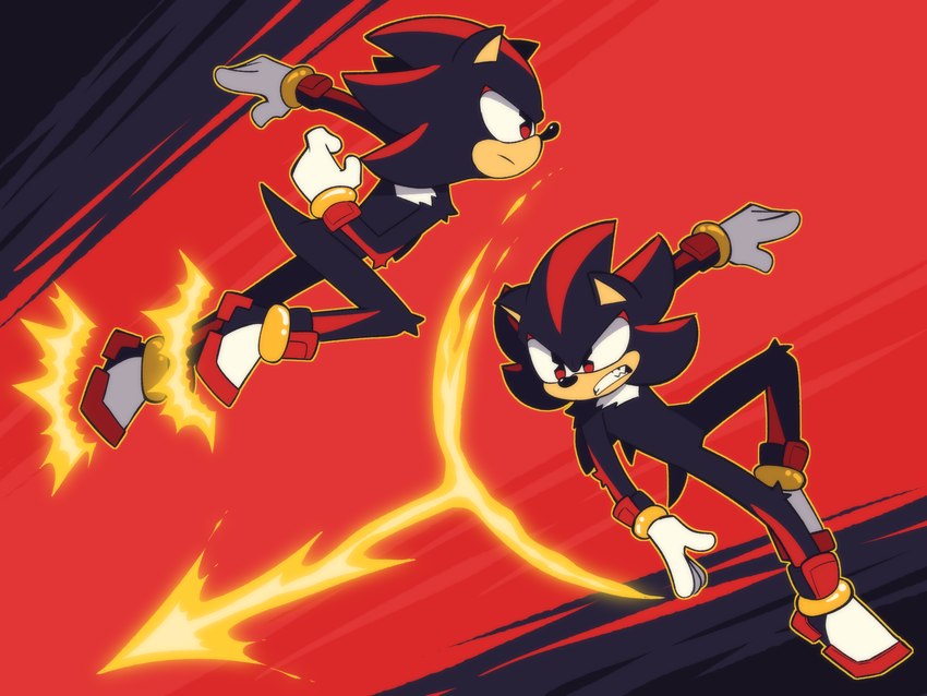 shadow the hedgehog (sonic the hedgehog (series) and etc) created by whygena