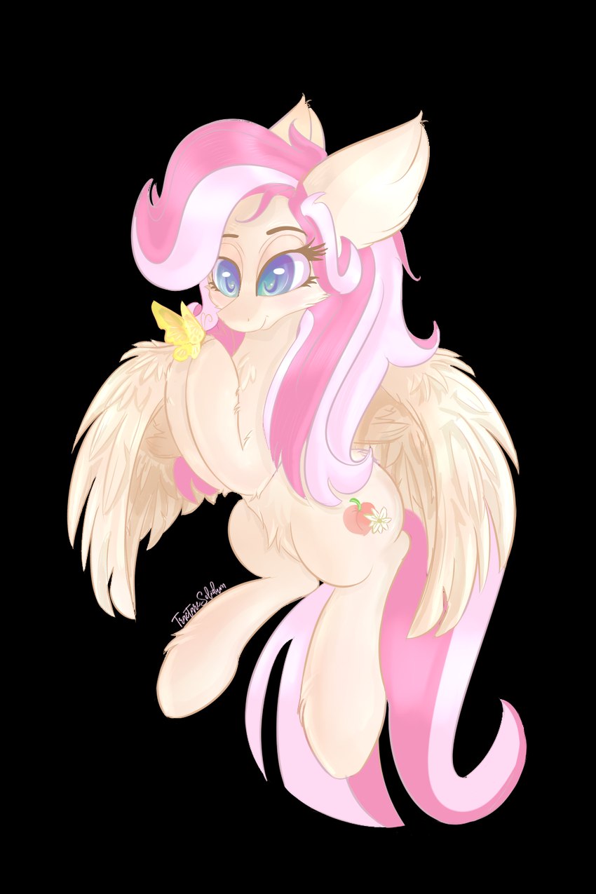 fan character and lilly peach (my little pony and etc) created by rakkyoarts