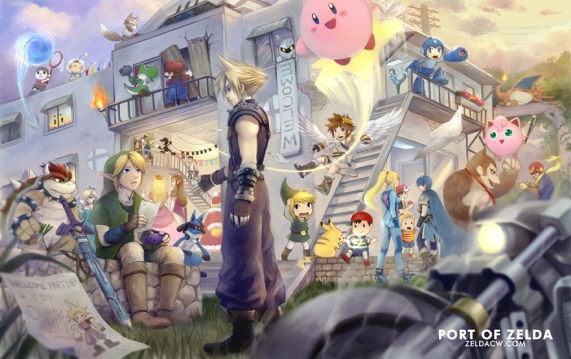 villager, donkey kong, ryu, mega man, robin, and etc (sonic the hedgehog (series) and etc) created by zelda c wang