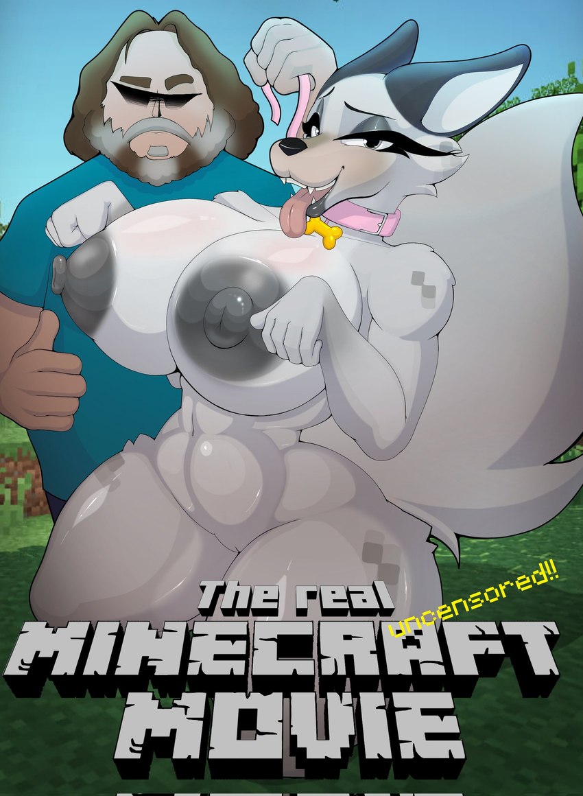 jack black and steve (a minecraft movie and etc) created by foxgumie