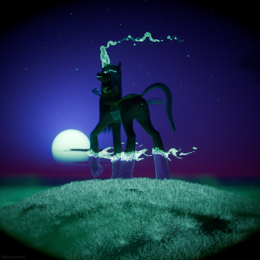 queen chrysalis (friendship is magic and etc) created by radiomann01