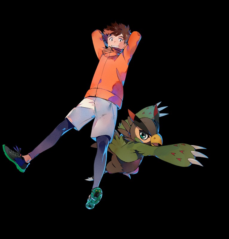 falcomon and minoru hyuga (digimon survive and etc)