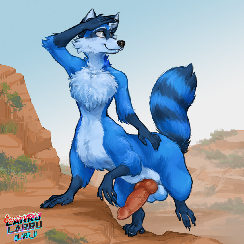 waffles the raccoon created by larru-larru