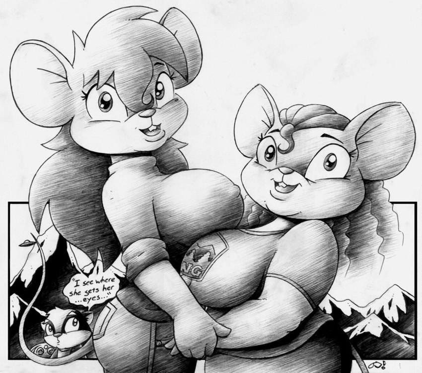 beth and misty (misty the mouse) created by drake fenwick