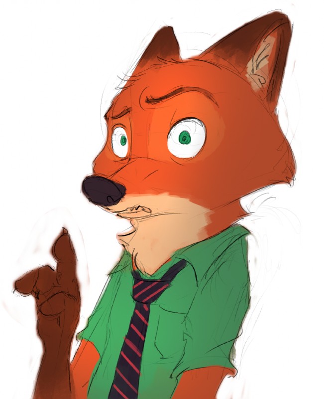 nick wilde (zootopia and etc) created by sprinkah