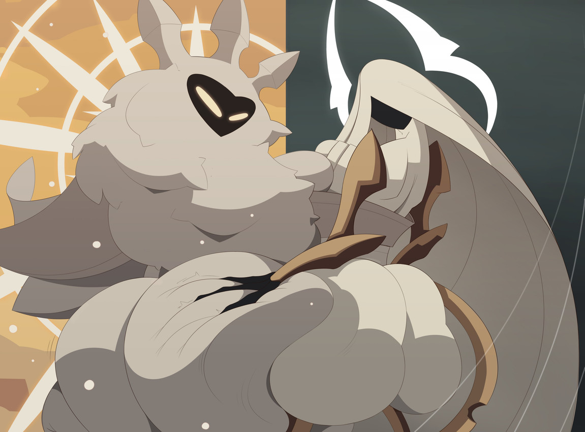 grand mother silk and radiance (hollow knight (franchise) and etc) created by veskorart