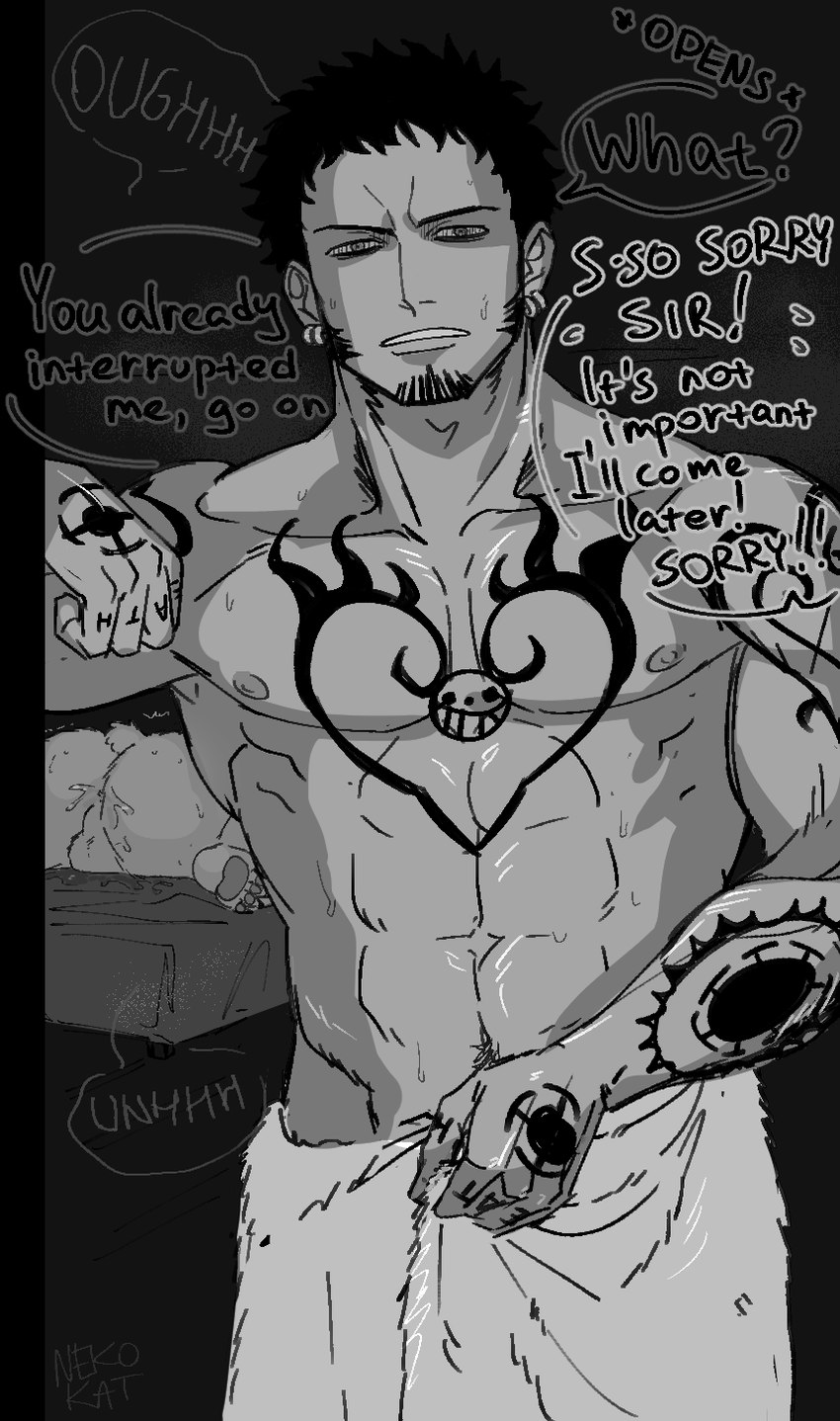 bepo and trafalgar law (one piece) created by nekokat42