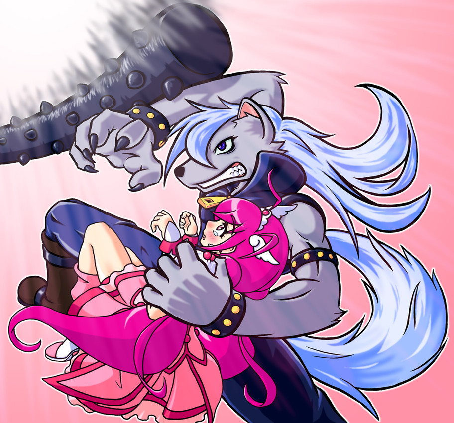 cure happy, hoshizora miyuki, and wolfrun (smile pretty cure and etc) created by kuradodo