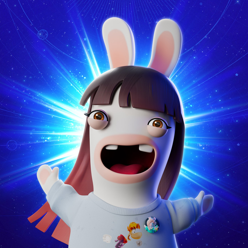 elisabeth maria lopez macias, rabbid rosalina, and rayman (mario plus rabbids sparks of hope and etc) created by virgile maratrey