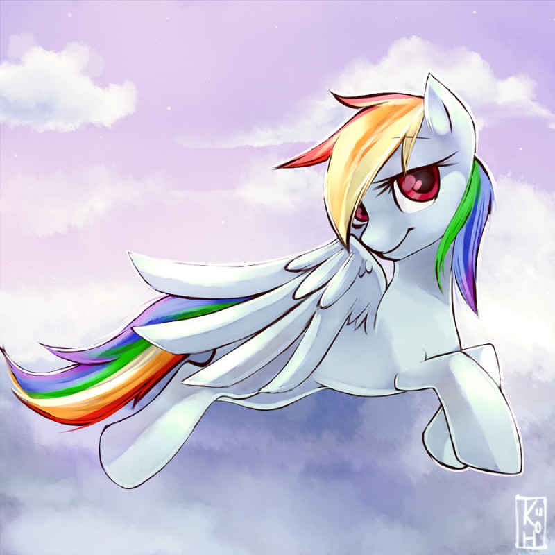 rainbow dash (friendship is magic and etc) created by kohtek