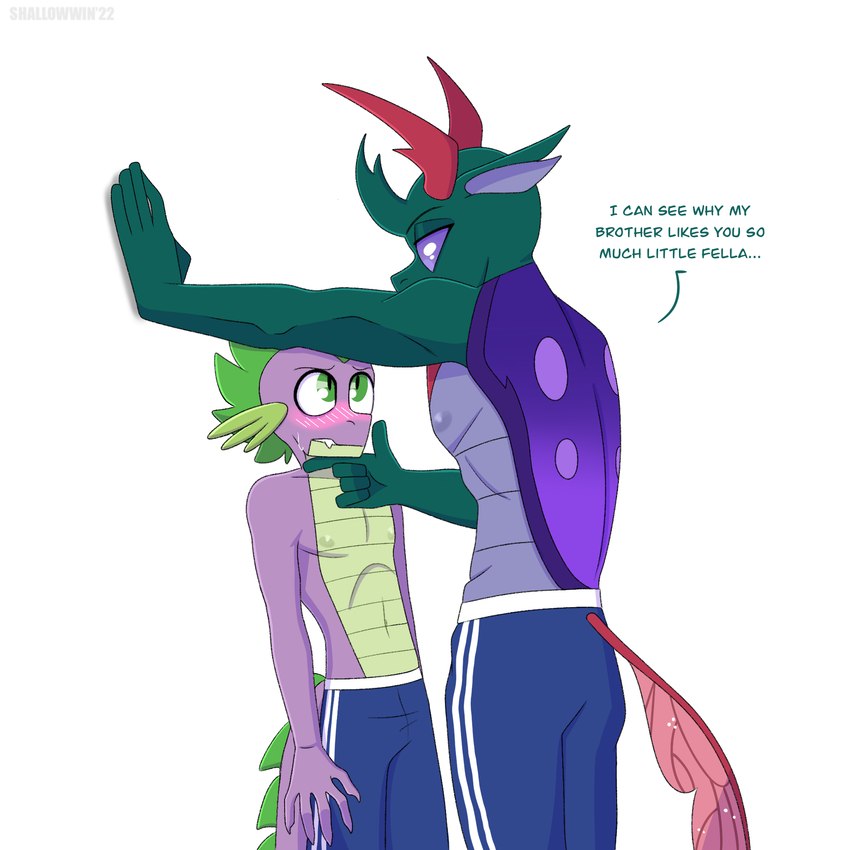 pharynx and spike (friendship is magic and etc) created by shallowwin