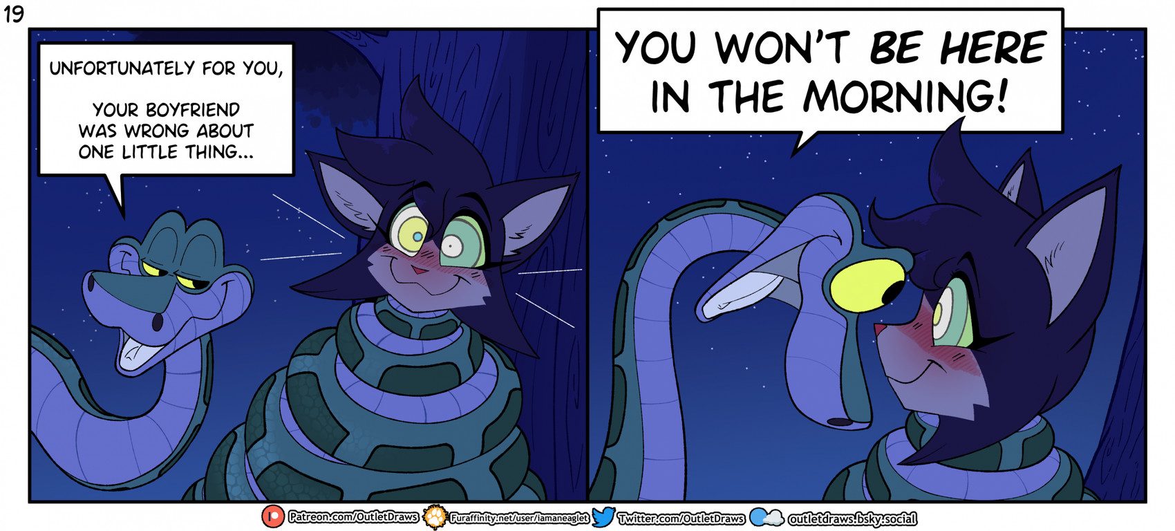 kaa and socket (the jungle book) created by outletdraws