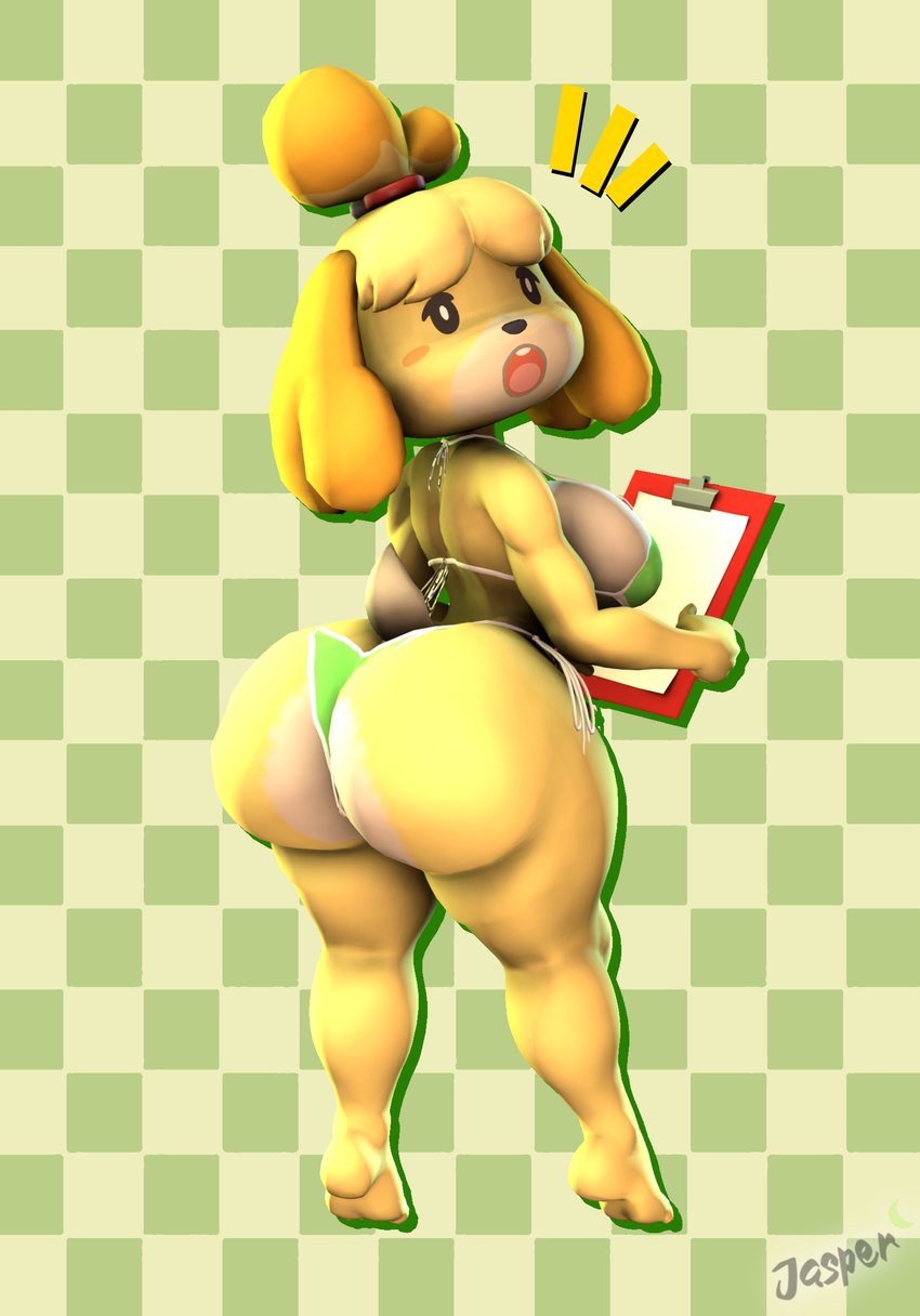 isabelle (animal crossing and etc) created by imdajasperbaby