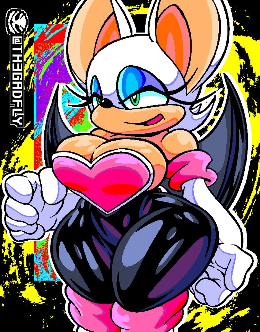 rouge the bat (sonic the hedgehog (series) and etc) created by th3gadfly