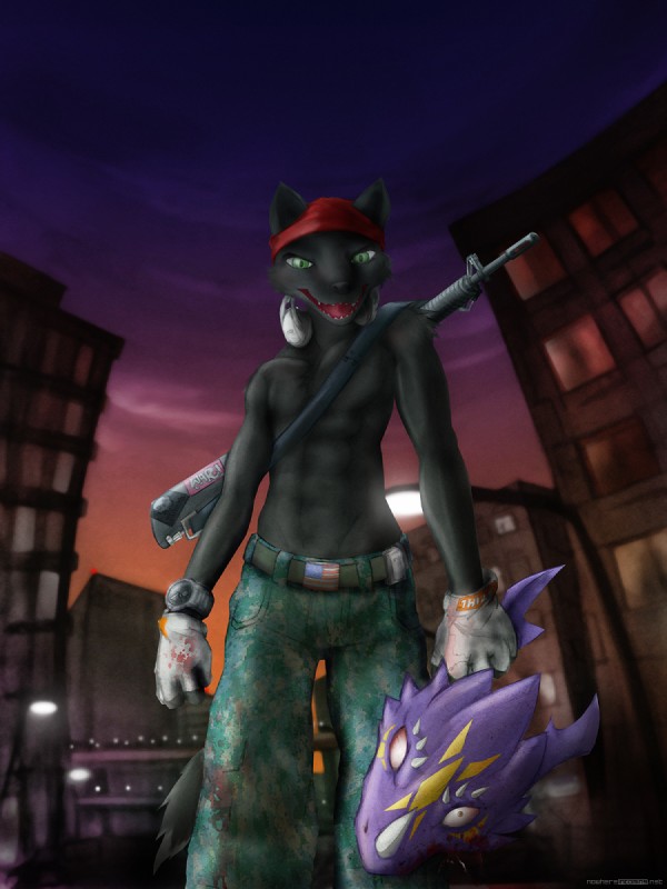 dragoneer, fan character, and lupine assassin (bandai namco and etc) created by darkdoomer