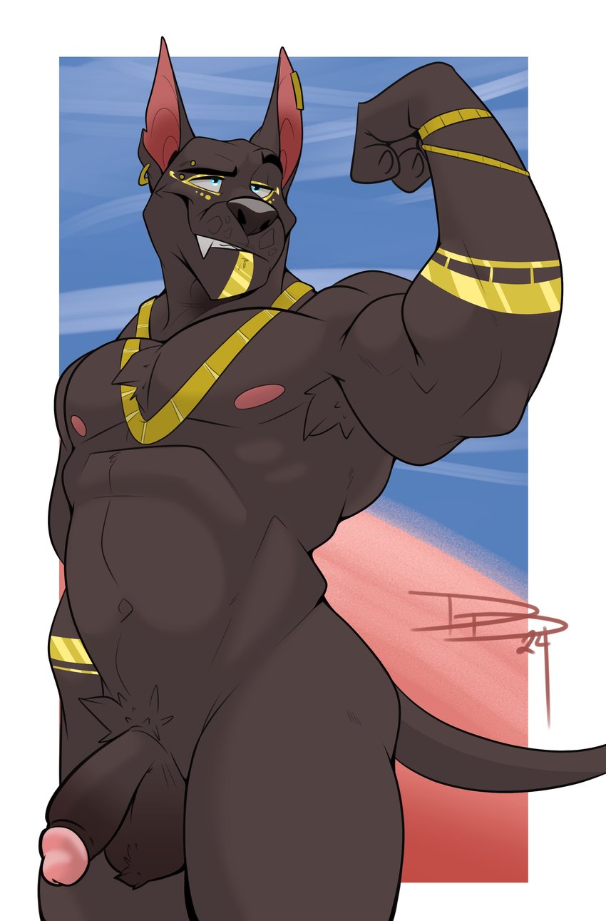 anubis (middle eastern mythology and etc) created by dragondrawer