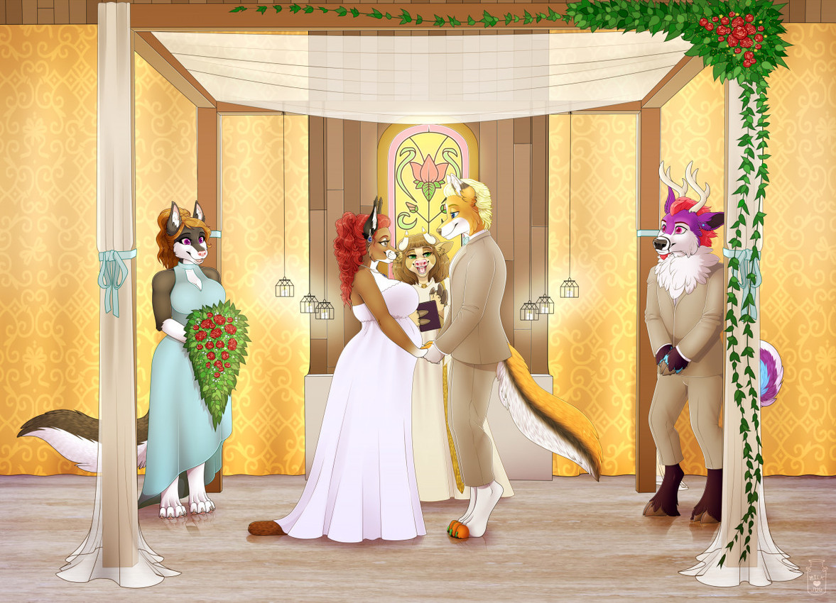 kimmie ann morganfield, matt folfsky, milky, and rush deersky created by milk-jug