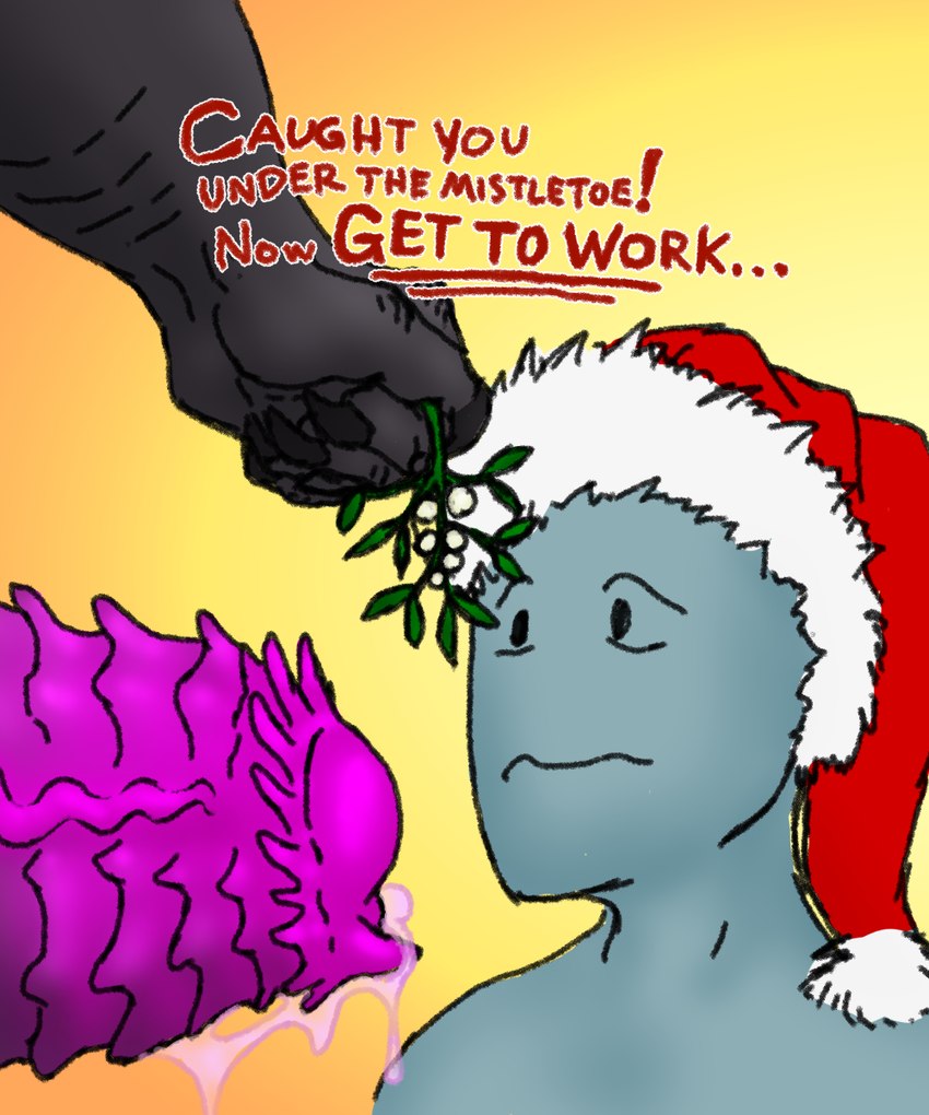 anon and corinoch (christmas) created by corinoch (artist)