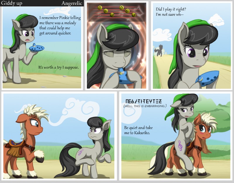 epona and octavia (friendship is magic and etc) created by angerelic