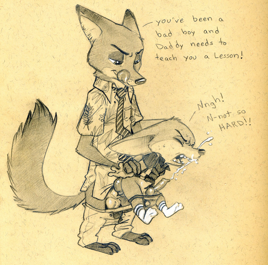 finnick and nick wilde (zootopia and etc) created by tush (artist)