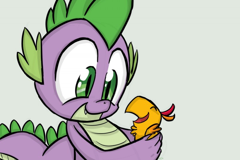 peewee and spike (friendship is magic and etc) created by thedracojayproduct