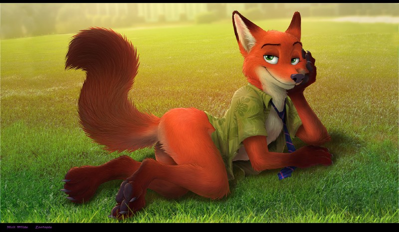 nick wilde (zootopia and etc) created by zenthetiger