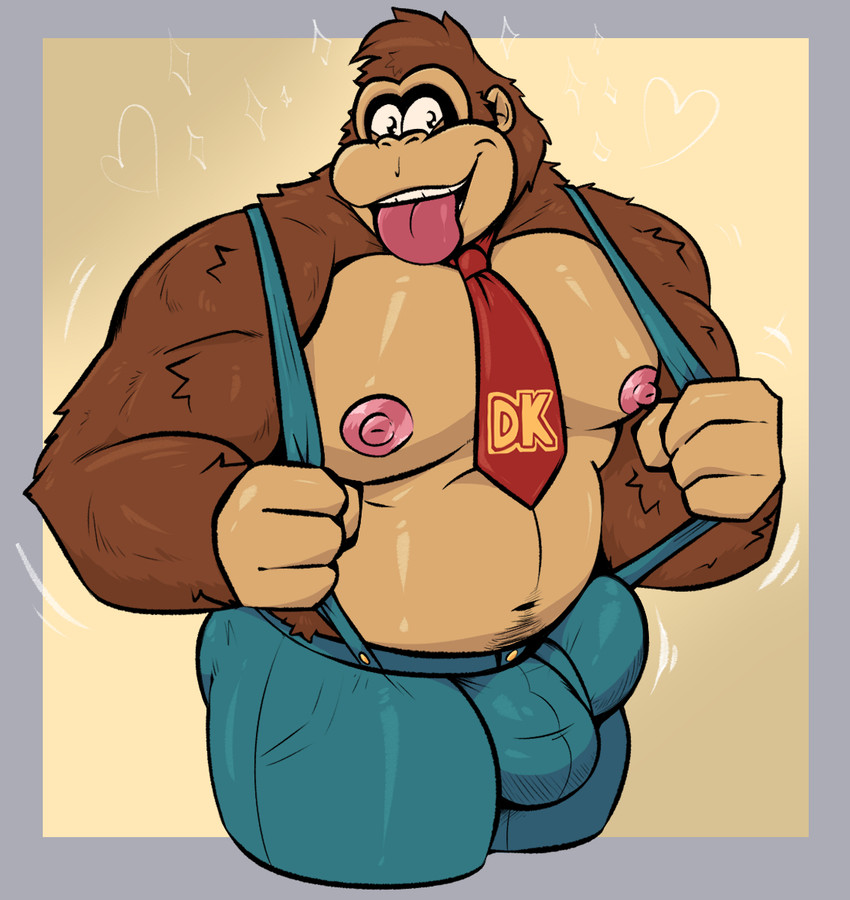 donkey kong (donkey kong (series) and etc) created by desertb0ar