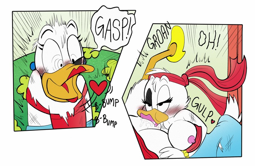 daisy duck and donald duck (the lovely donna and etc) created by mr. blue (artist)