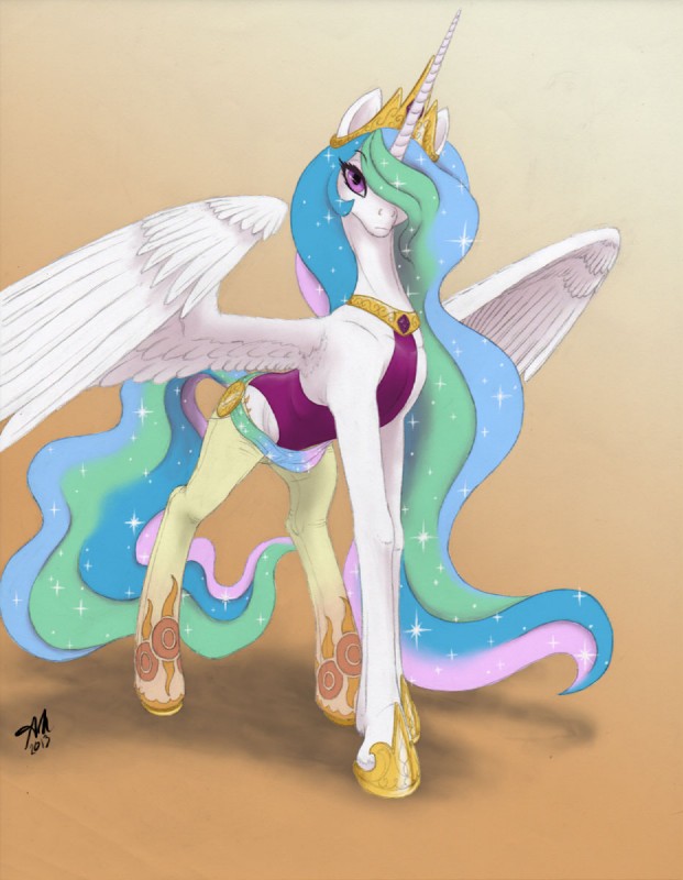 princess celestia (friendship is magic and etc) created by shachza