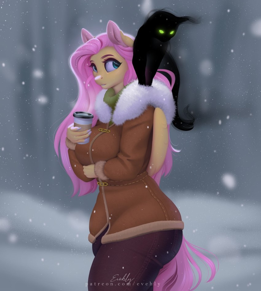 fluttershy and king sombra (friendship is magic and etc) created by evehly