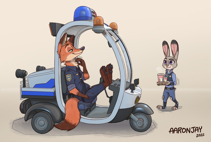 judy hopps and nick wilde (zootopia and etc) created by aar0njay