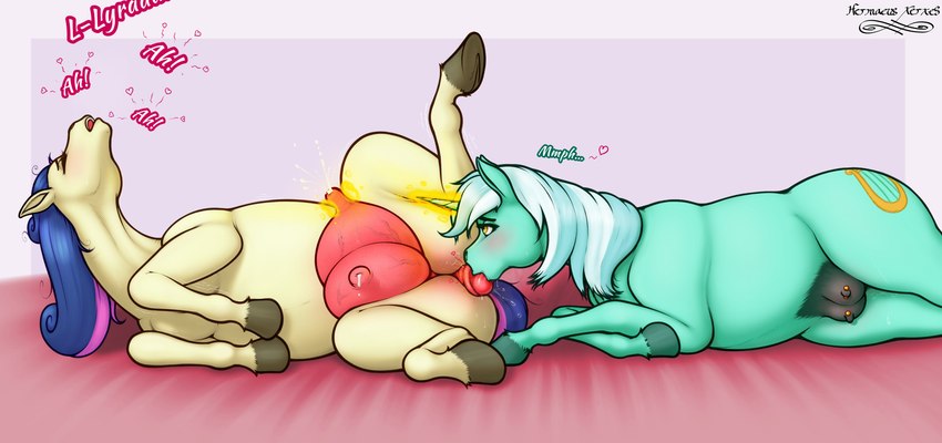 bonbon and lyra heartstrings (friendship is magic and etc) created by hermaeus xerxes