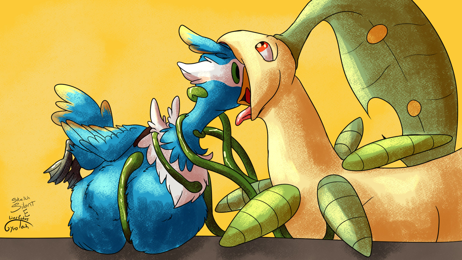 falvev, fan character, and thunk (nintendo and etc) created by gyrotech and silent e