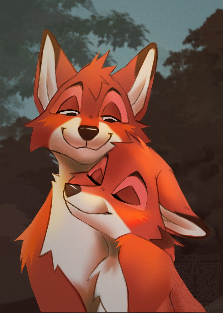 tod and vixey (the fox and the hound and etc) created by solarflare02