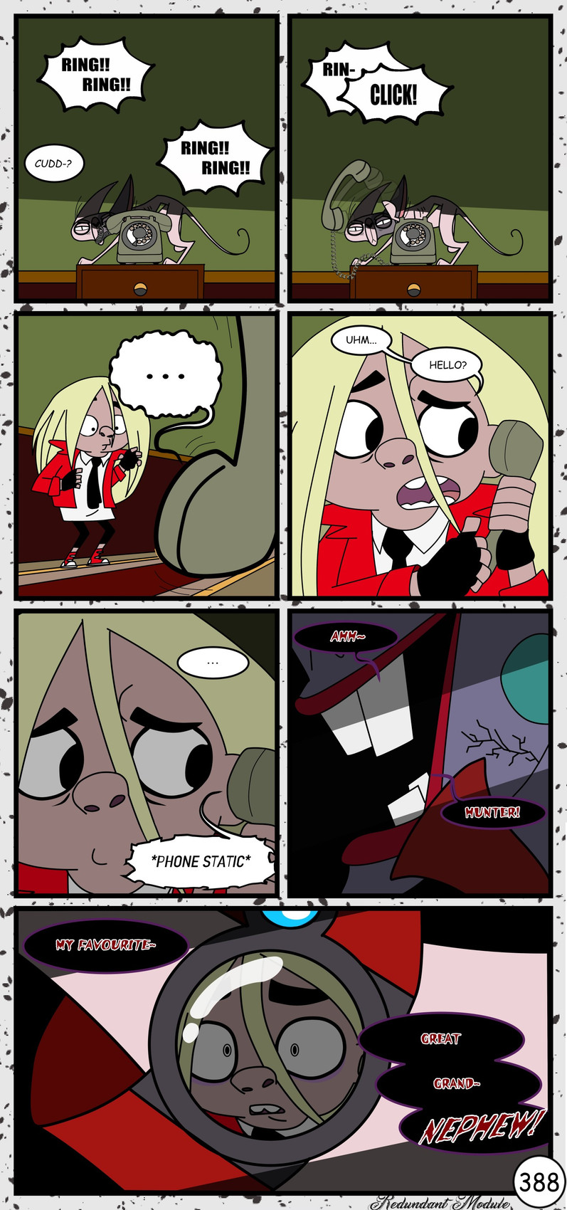 cruella de vil, cuddles, and hunter de vil (101 dalmatian street and etc) created by redundantmodule