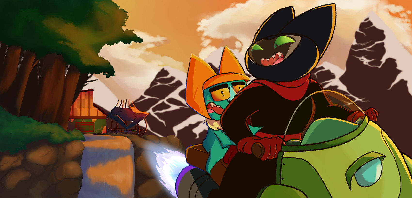 eugene and sheriff mao mao mao (mao mao: heroes of pure heart and etc) created by little-bird-swaggy-boy