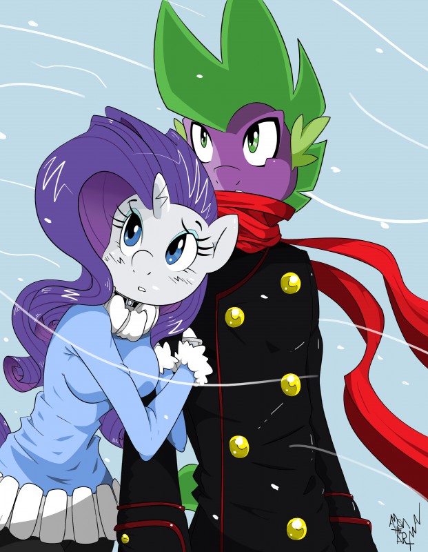 rarity and spike (friendship is magic and etc) created by amostheartman