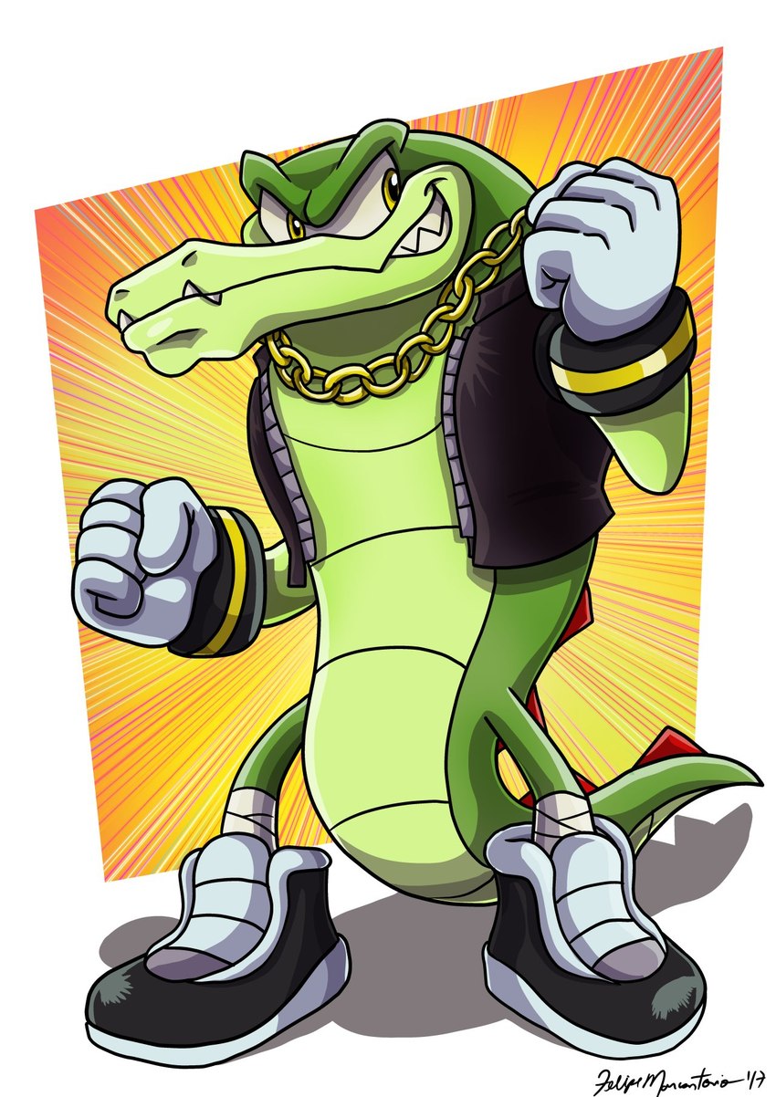 vector the crocodile (sonic the hedgehog (series) and etc) created by yuski