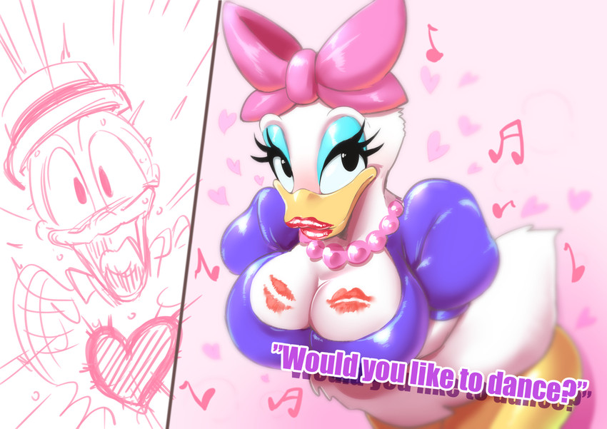 daisy duck and donald duck (disney) created by zxcv