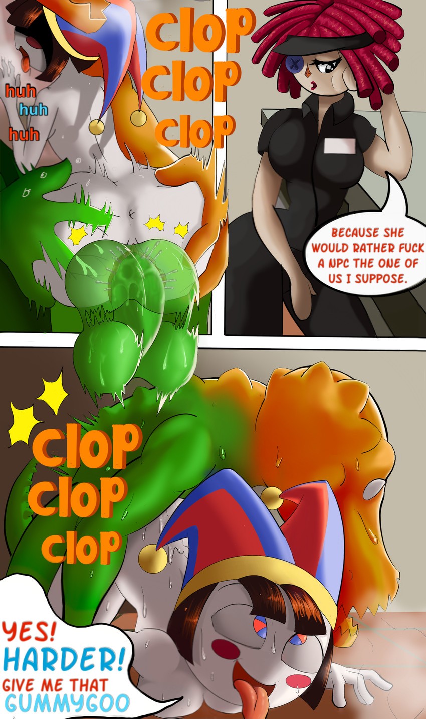 gummigoo, pomni, and ragatha (the amazing digital circus and etc) created by pantyking