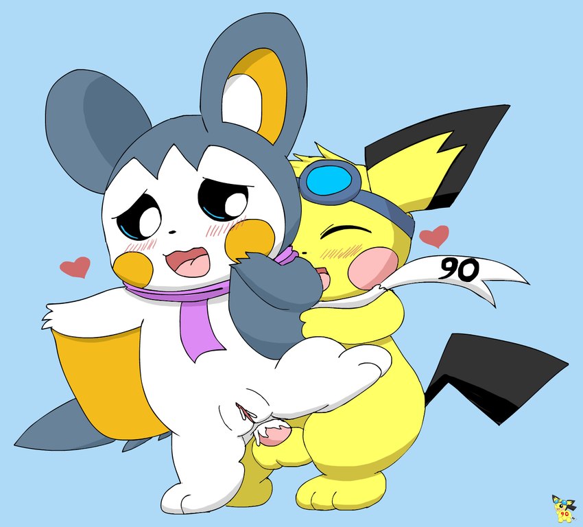 sparks pichu and yarn emolga (nintendo and etc) created by pichu90