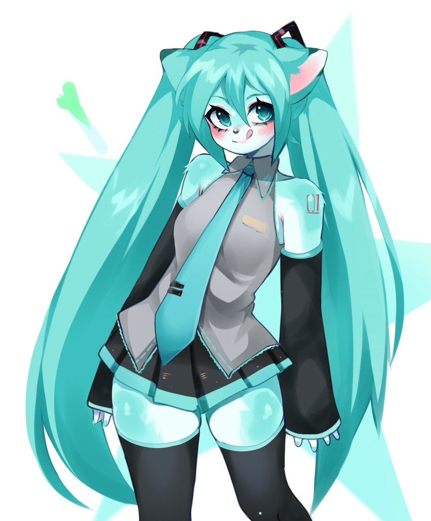 hatsune miku (vocaloid) created by fredek666