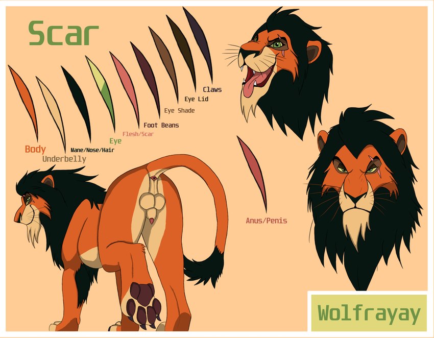 scar (the lion king and etc) created by wolfrayay