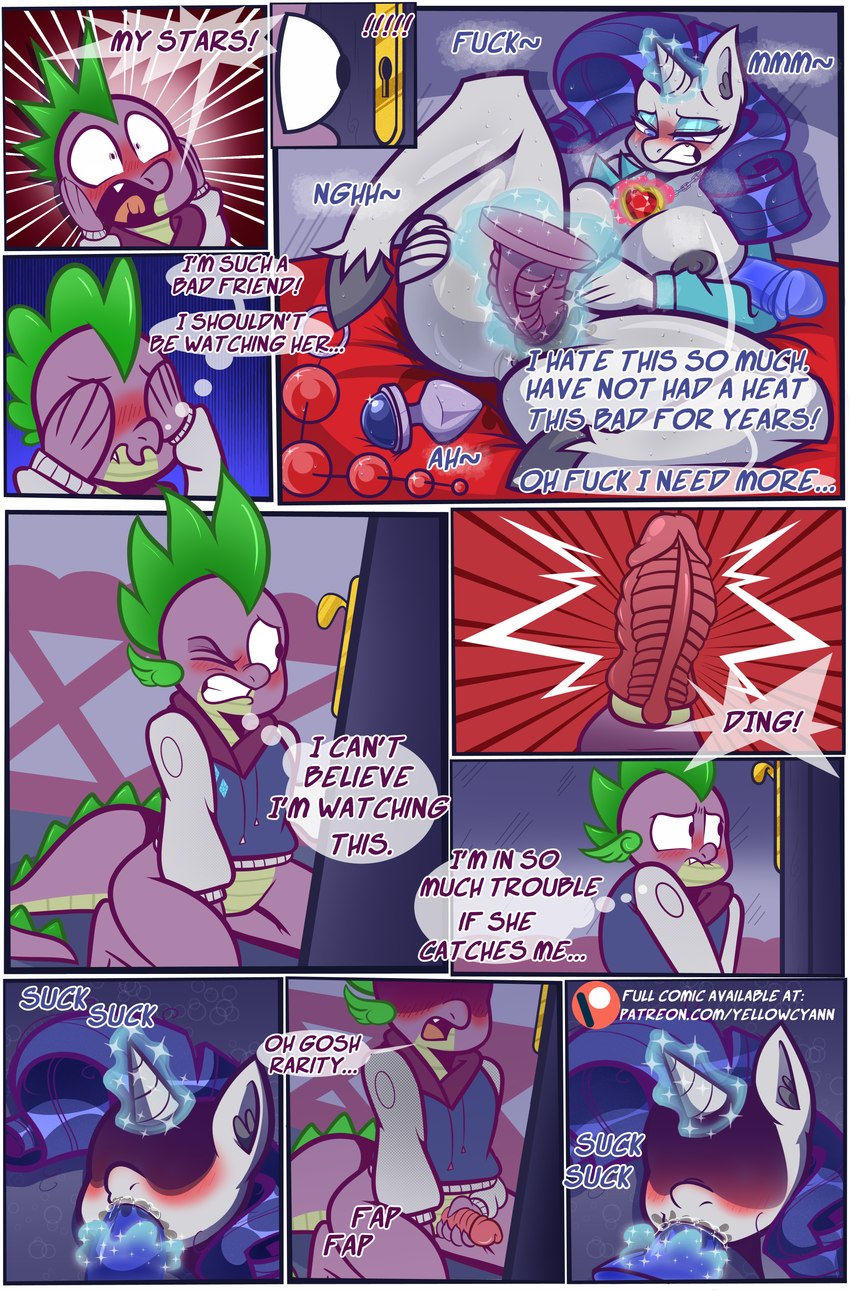 rarity and spike (friendship is magic and etc) created by yellowcyann