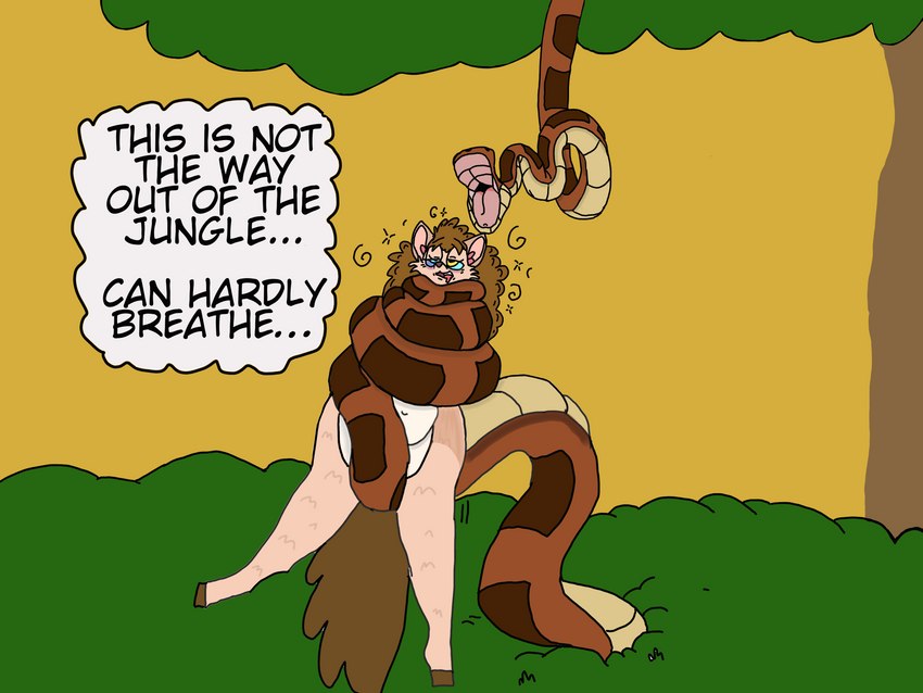 kaa and mocca the llama (the jungle book and etc) created by moccathellama
