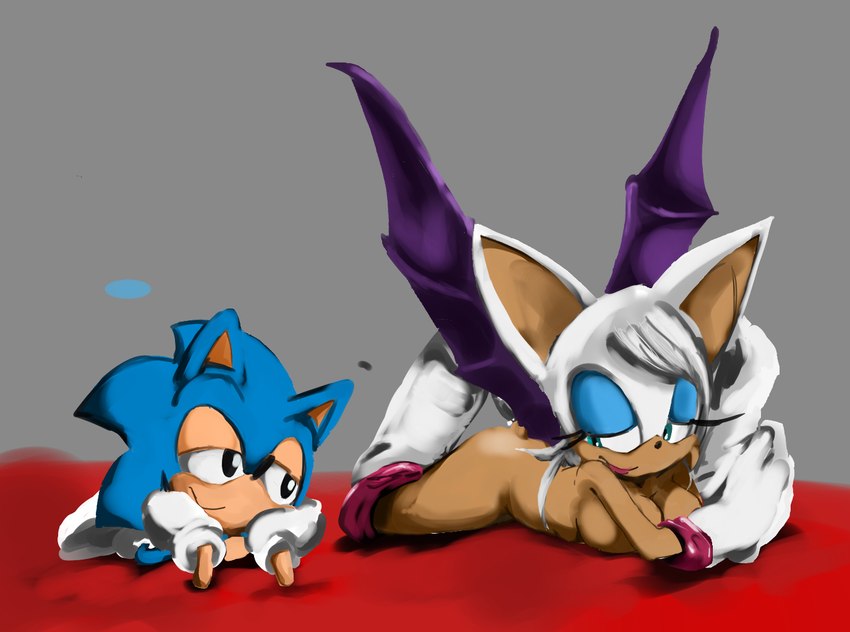 classic sonic, rouge the bat, and sonic the hedgehog (sonic the hedgehog (series) and etc) created by gatoh