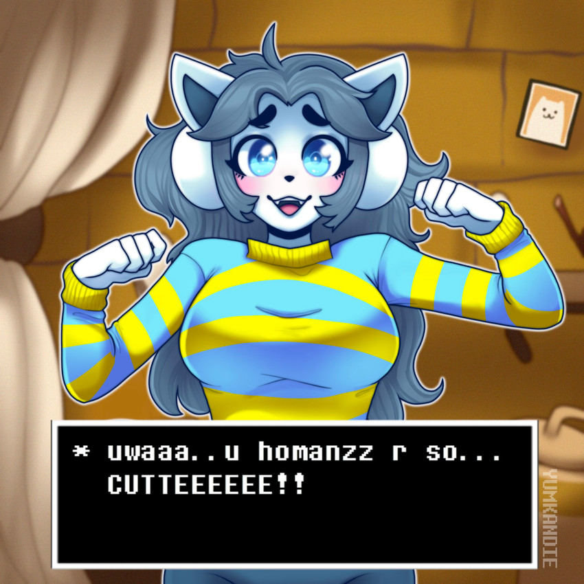 temmie (undertale (series) and etc) created by yumkandie