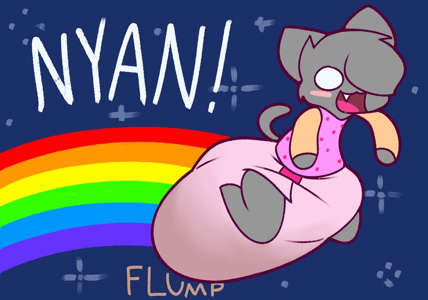 nyan cat (nyan cat (copyright)) created by pancakehouse