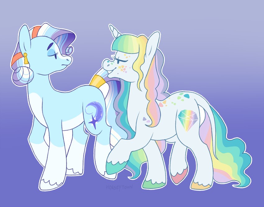 fan character, ivory script, and opalescent stardust (my little pony and etc) created by greengrizz